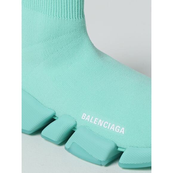 Balenciaga Mens Speed 2.0 Sock Mint Green High Top Knit Trainer Sneaker 45 12 - Picture 5 of 12